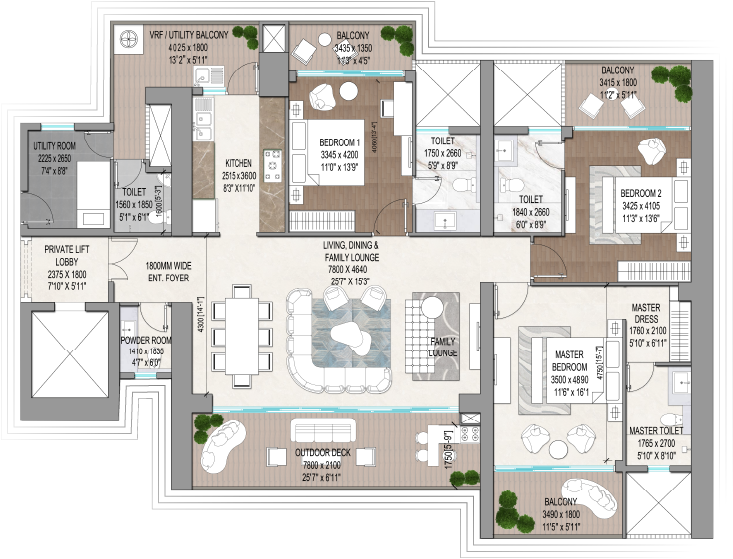Signature Global DDJAY Low Rise Floors Unit Plans